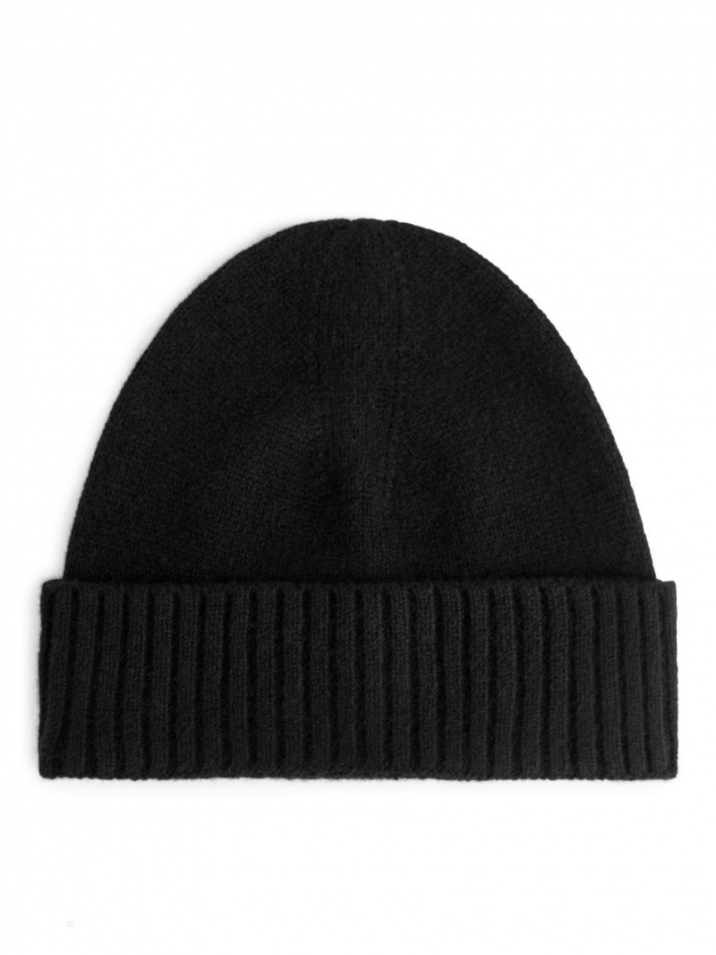 Caciula Arket Cashmere-Lână Dama Negrii | Romania-XIED34821