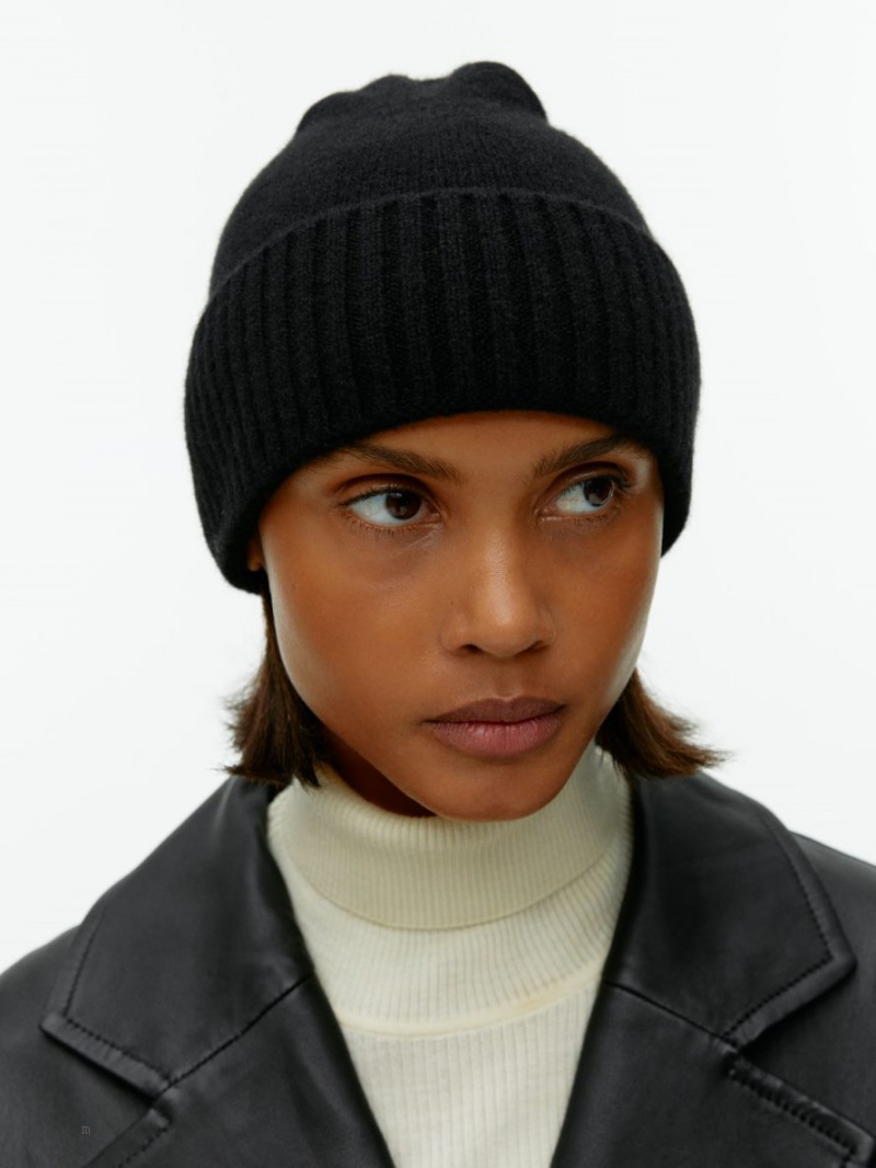 Caciula Arket Cashmere-Lână Dama Negrii | Romania-XIED34821