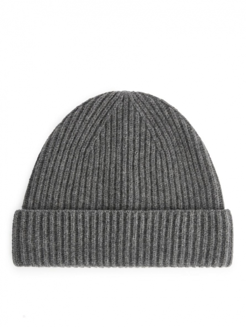 Caciula Arket Cashmere Blend Barbati Gri | Romania-SWFM38014