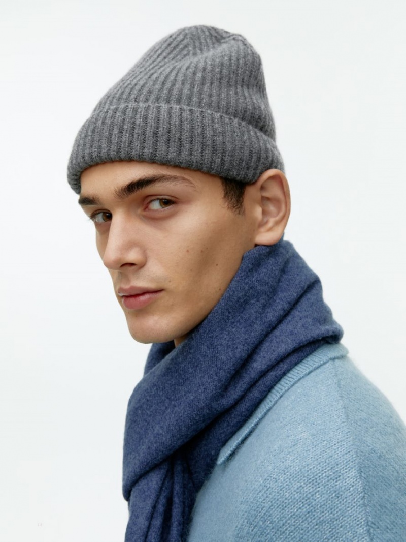Caciula Arket Cashmere Blend Barbati Gri | Romania-SWFM38014