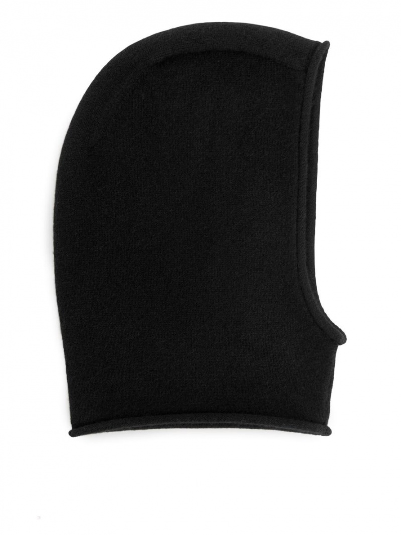 Caciula Arket Cashmere Hood Dama Negrii | Romania-ZSQB02694