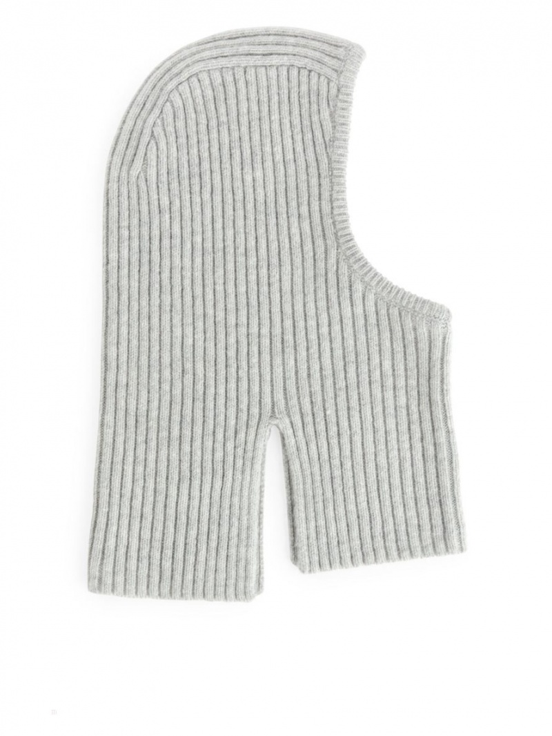 Caciula Arket Fitted Lână Hood Fete Gri | Romania-HOWE78053