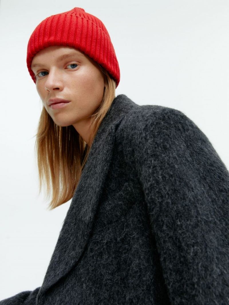 Caciula Arket Rib Knit Dama Rosii | Romania-TPSY05912