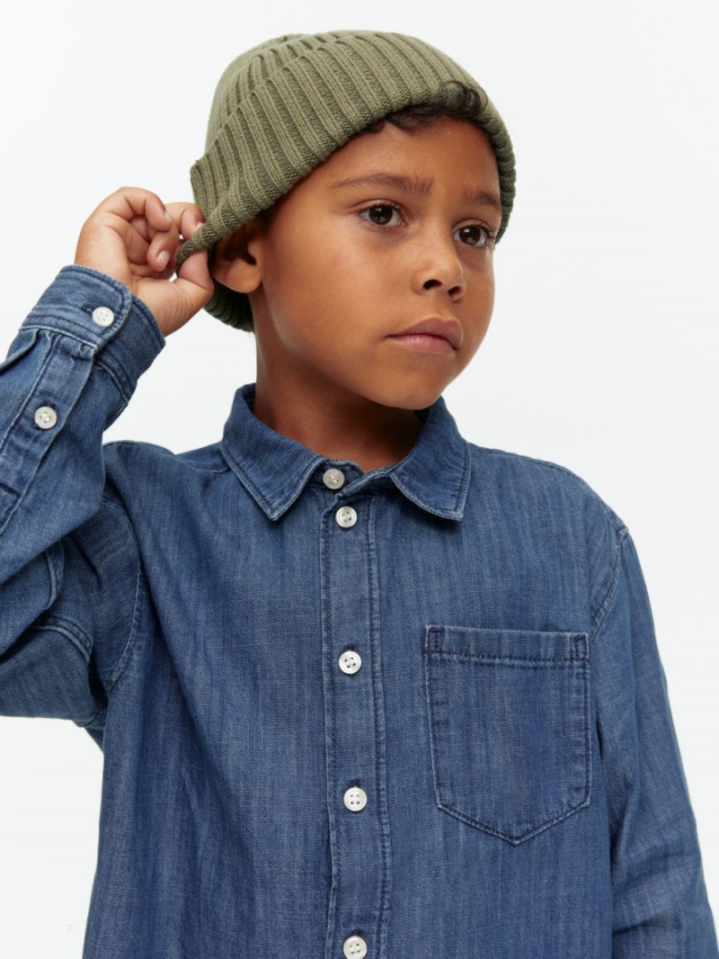 Caciula Arket Rib Knit Fete Verzi | Romania-TOFM03845
