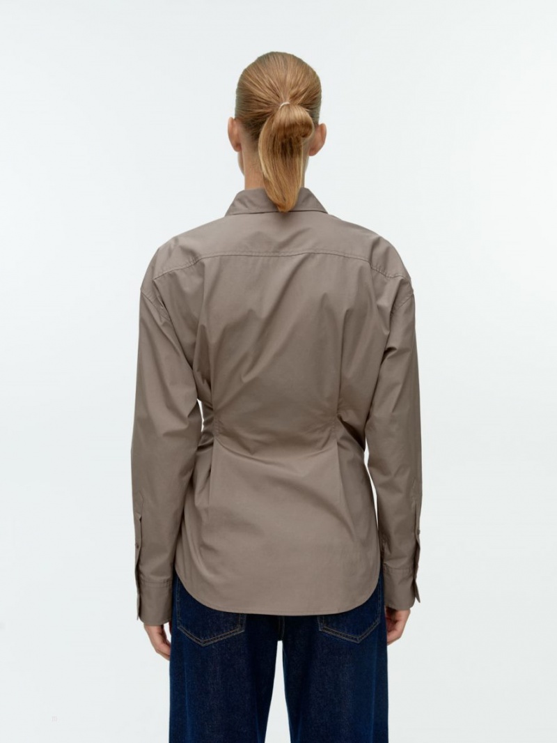 Camasa Arket Asymmetric Wrap Dama Gri | Romania-PCWZ92014