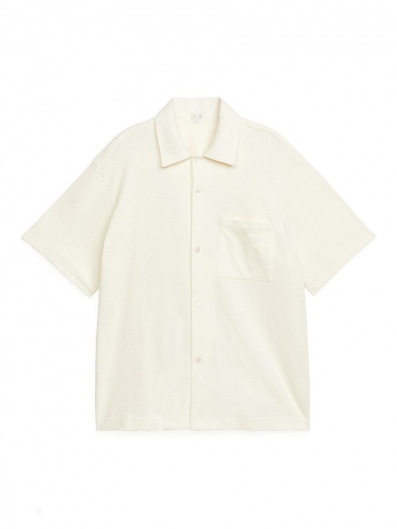 Camasa Arket Bouclé Jersey Barbati Albi | Romania-YJQF01294