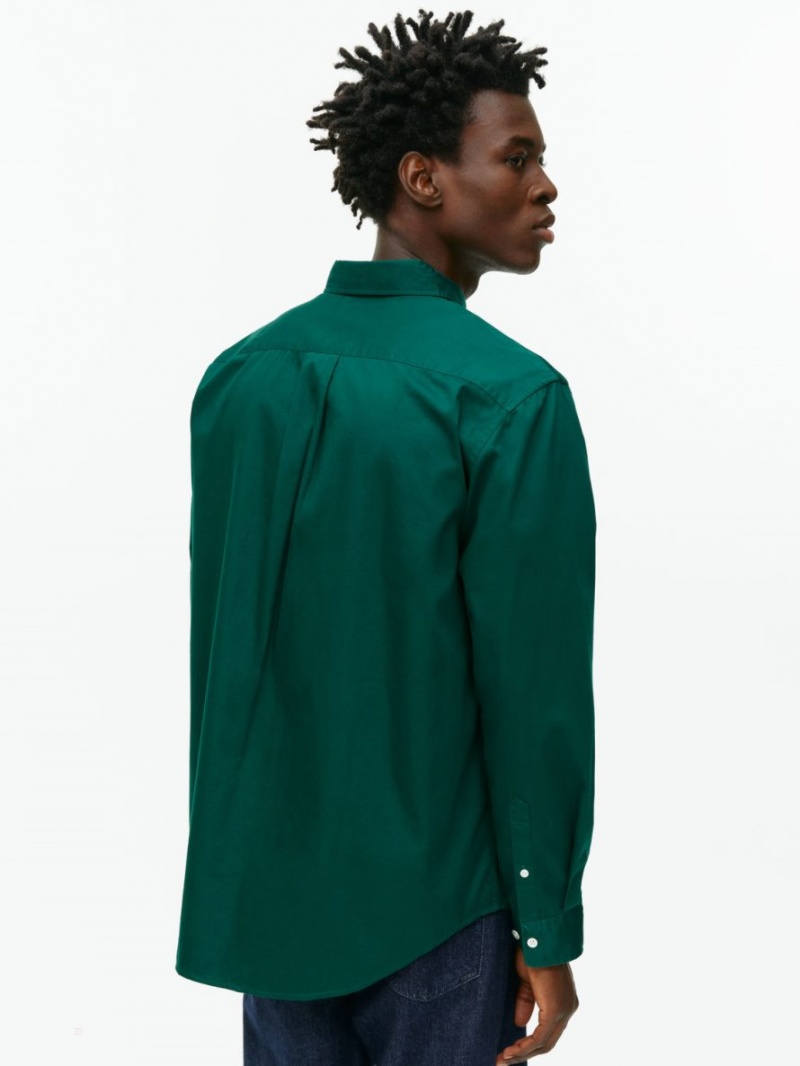 Camasa Arket Bumbac Twill Barbati Verzi Inchis | Romania-BFUP52968