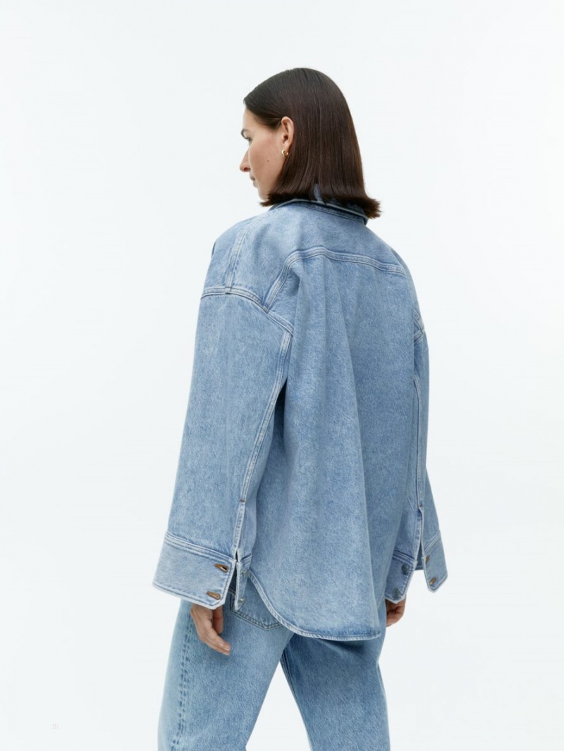 Camasa Arket Denim Dama Albastri Deschis | Romania-GQHE62758