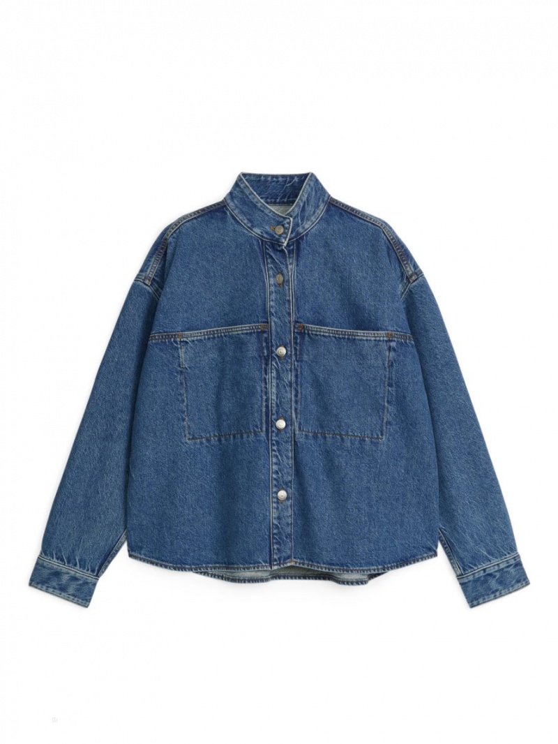Camasa Arket Denim Dama Albastri | Romania-SIRT53167