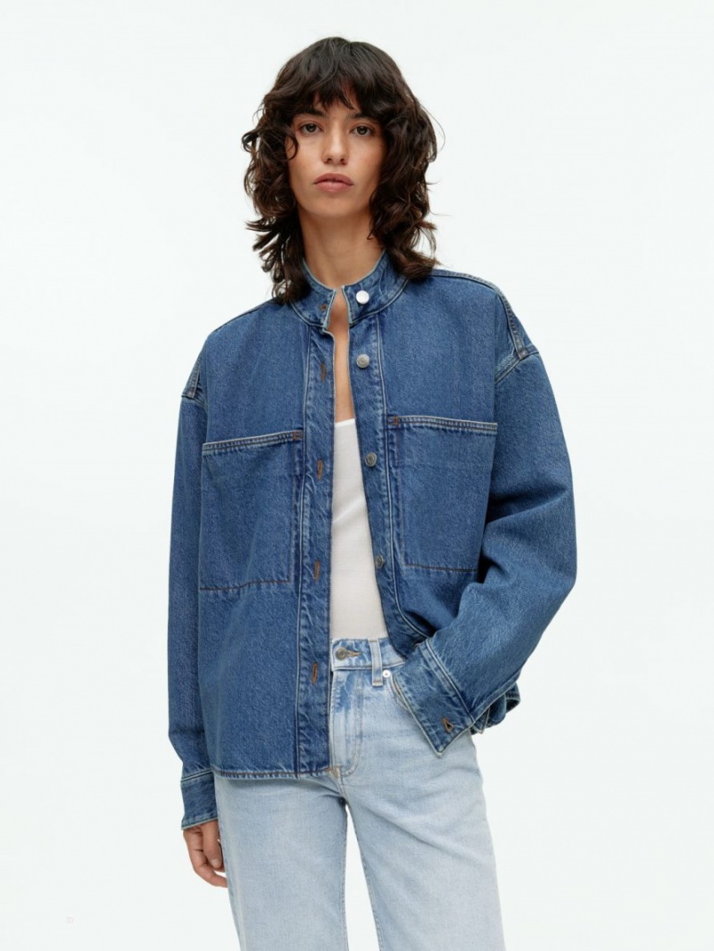 Camasa Arket Denim Dama Albastri | Romania-SIRT53167