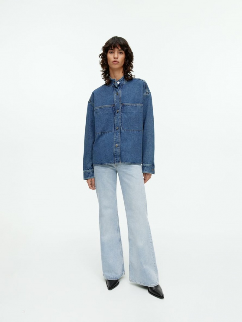 Camasa Arket Denim Dama Albastri | Romania-SIRT53167