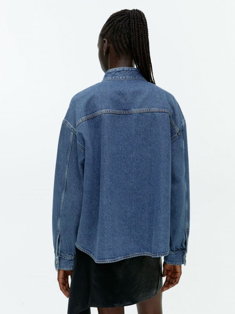 Camasa Arket Denim Dama Albastri | Romania-SIRT53167