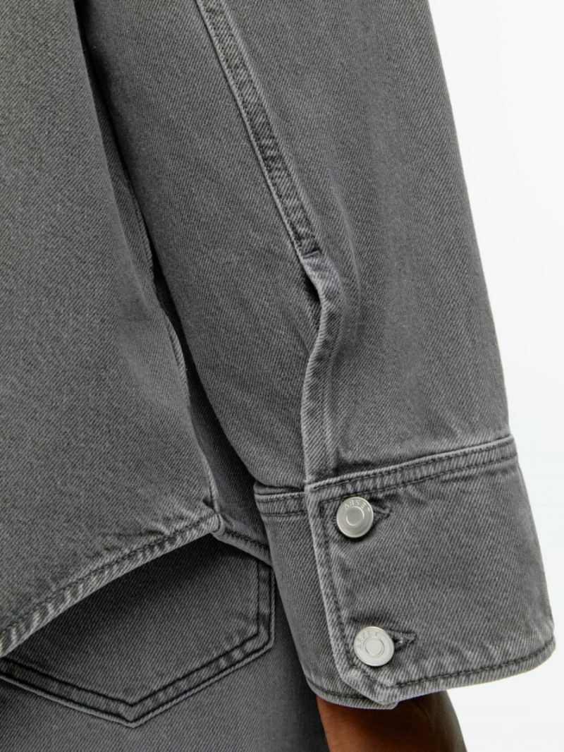 Camasa Arket Denim Dama Gri | Romania-GZHV37029