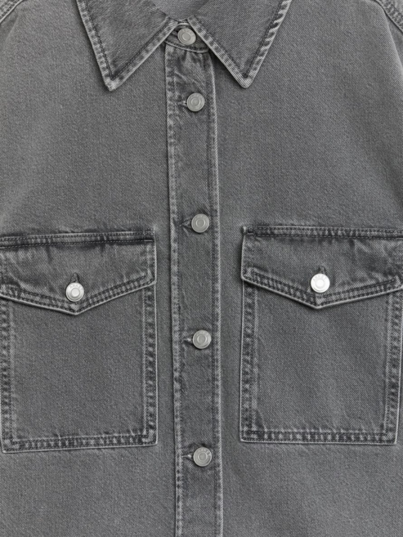 Camasa Arket Denim Dama Gri | Romania-GZHV37029