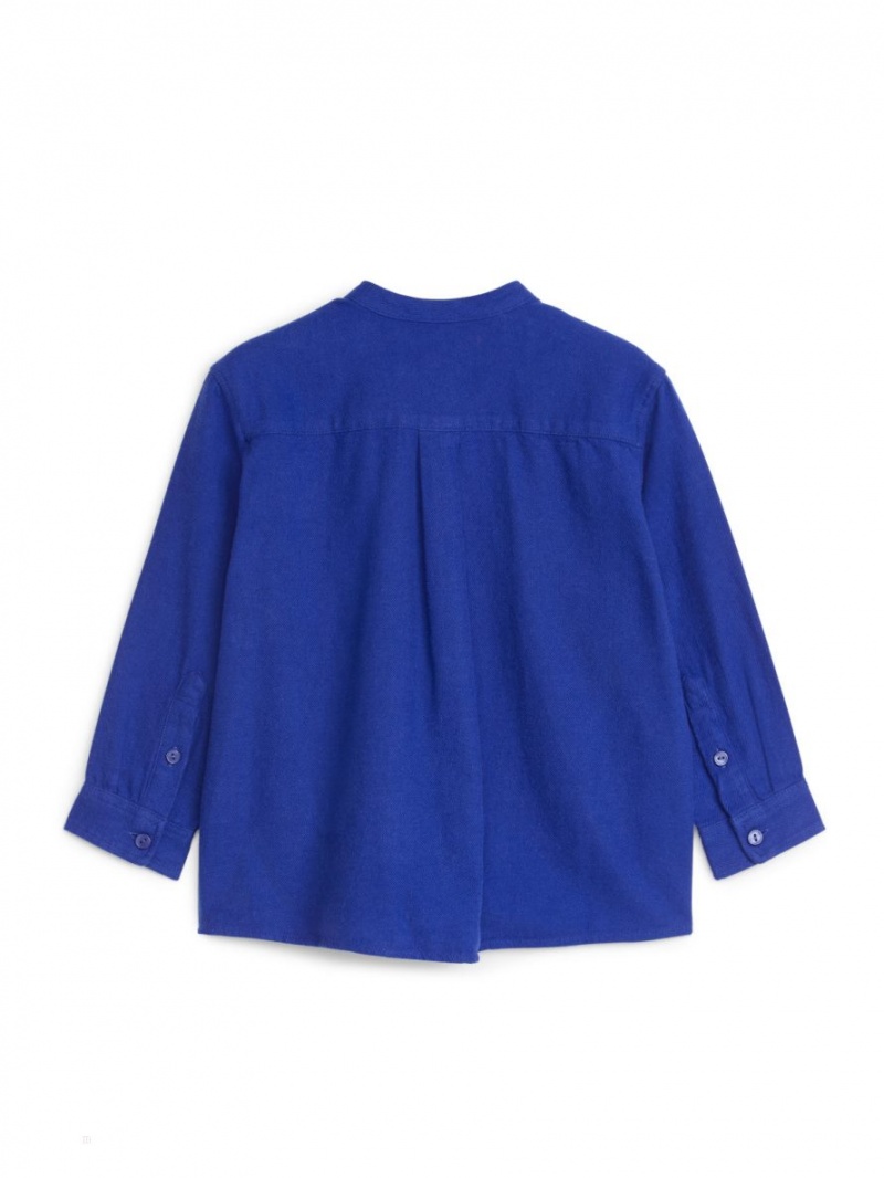 Camasa Arket Flannel Baieti Albastri Deschis | Romania-MXSD27385