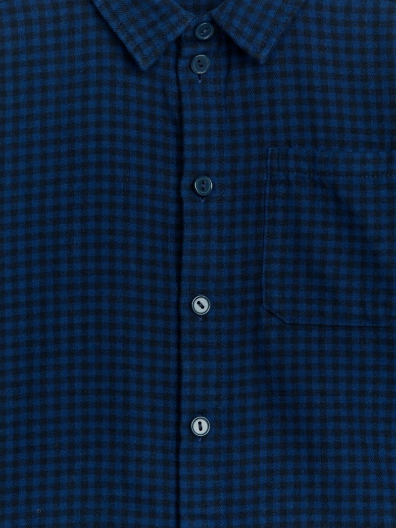 Camasa Arket Gingham Flannel Baieti Albastri Negrii | Romania-RZMT54106