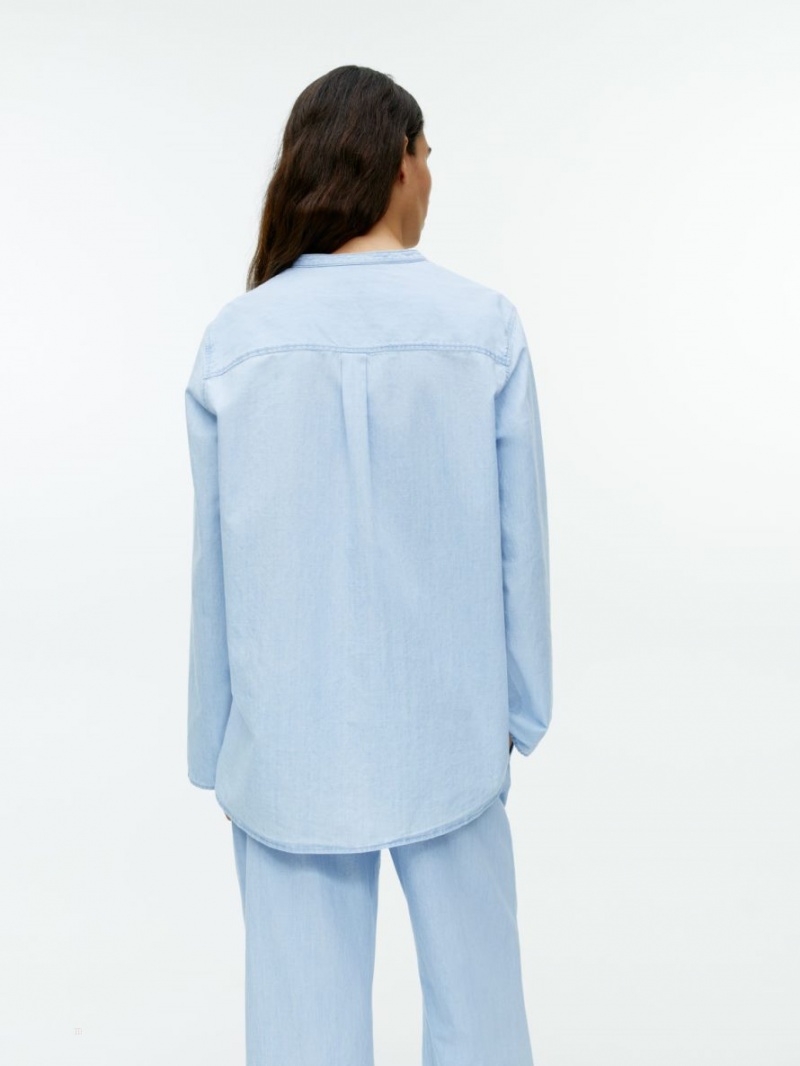 Camasa Arket Light Denim Dama Albastri Deschis | Romania-TCHD19862