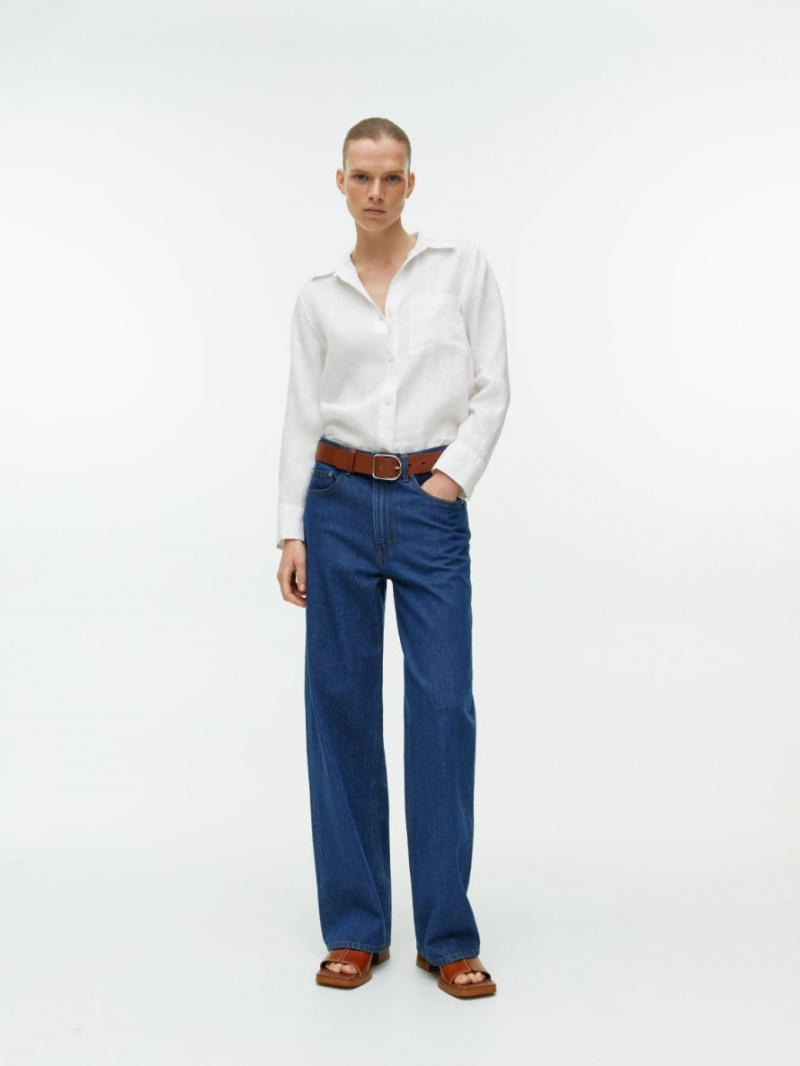 Camasa Arket Linen Dama Albi | Romania-KRMD62753