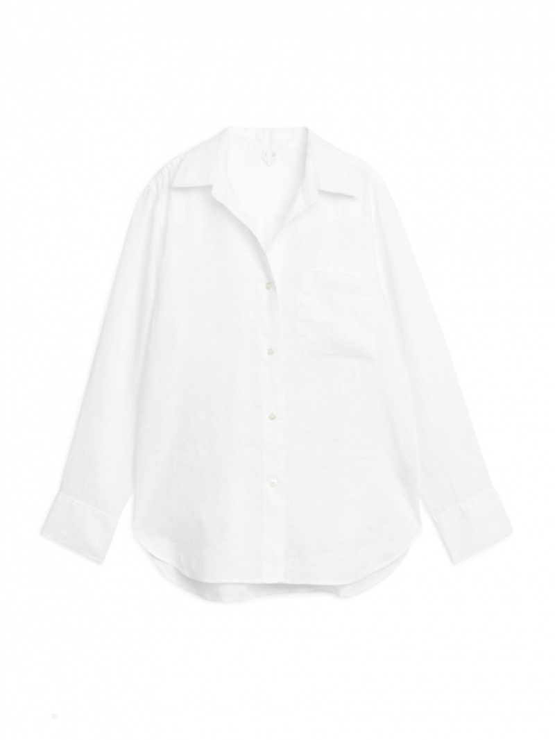 Camasa Arket Linen Dama Albi | Romania-KRMD62753