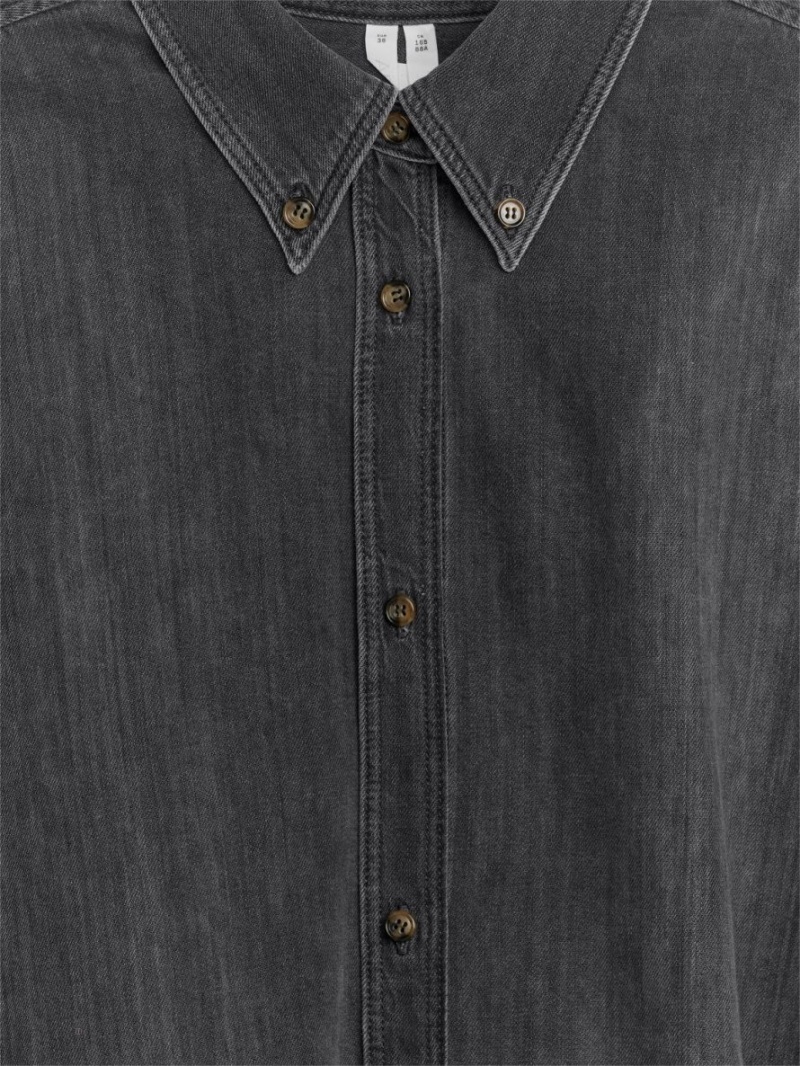 Camasa Arket Oversized Denim Dama Negrii | Romania-ICLY16742