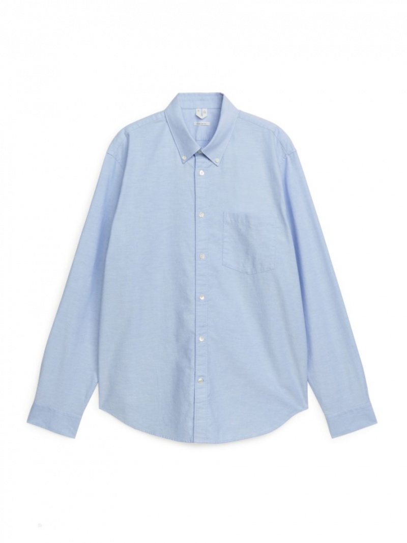 Camasa Arket Oxford Barbati Albastri Deschis | Romania-ORCB97240