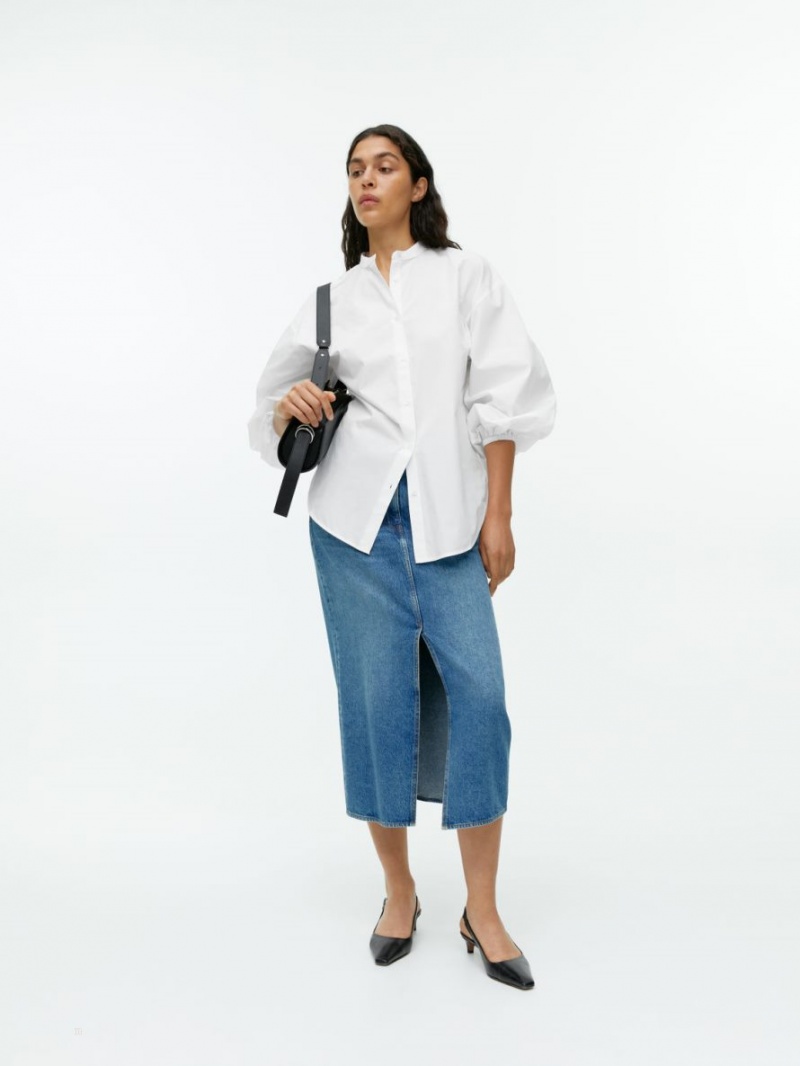 Camasa Arket Poplin Dama Albi | Romania-GLSD49873