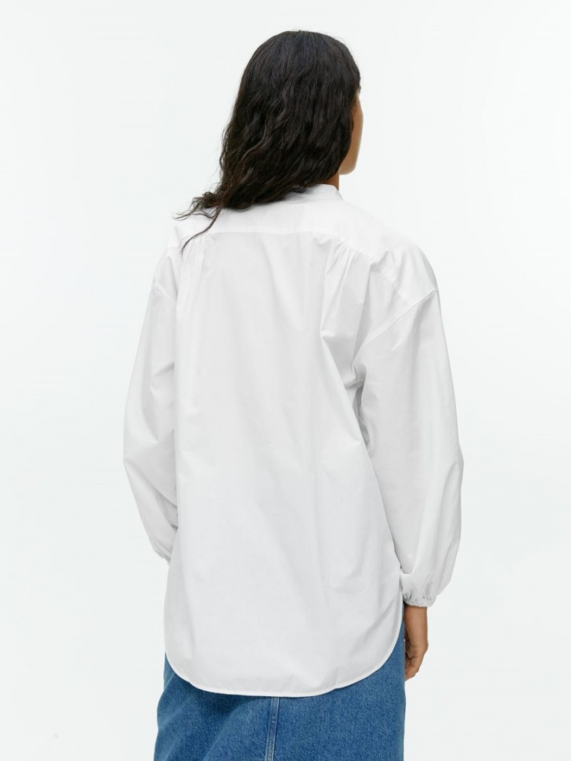Camasa Arket Poplin Dama Albi | Romania-GLSD49873