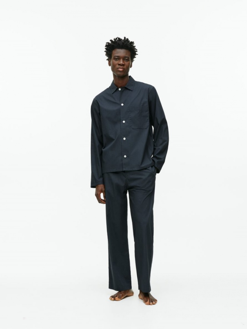 Camasa Arket Relaxed Poplin Barbati Negrii | Romania-HPXW92570