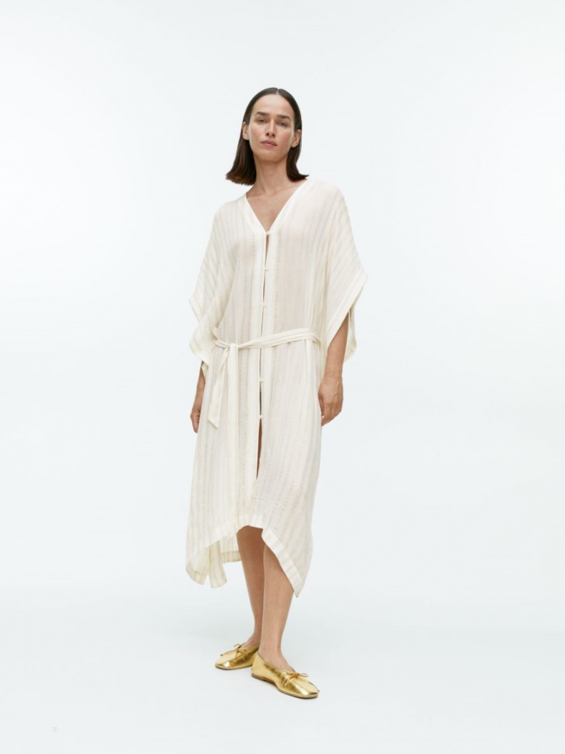 Cardigan Arket Beach Throw-On Dama Albi | Romania-PNUA38679