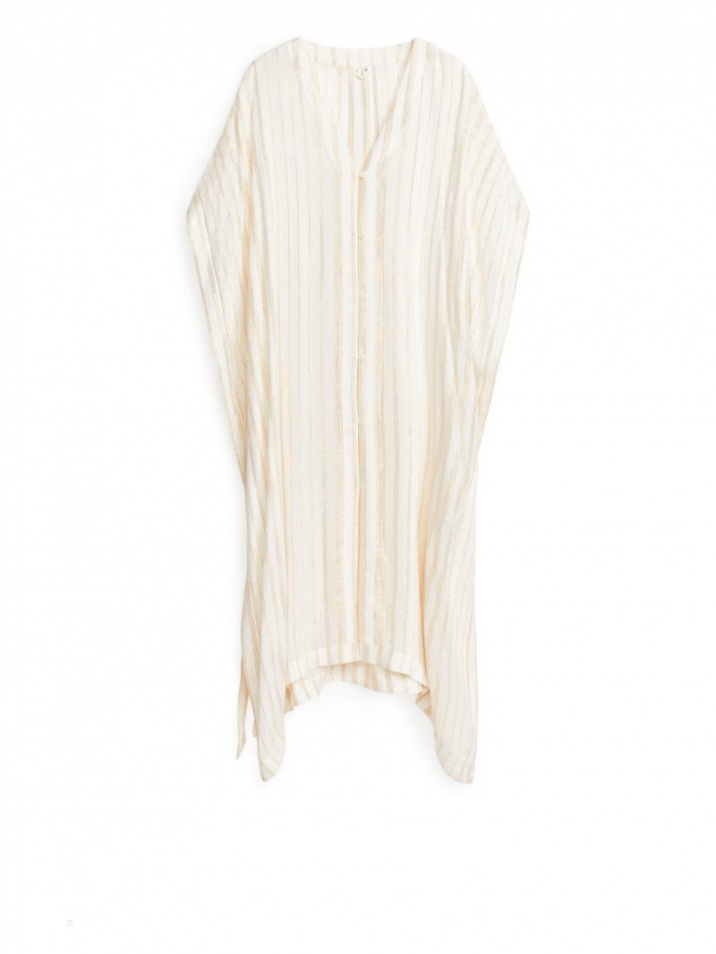 Cardigan Arket Beach Throw-On Dama Albi | Romania-PNUA38679