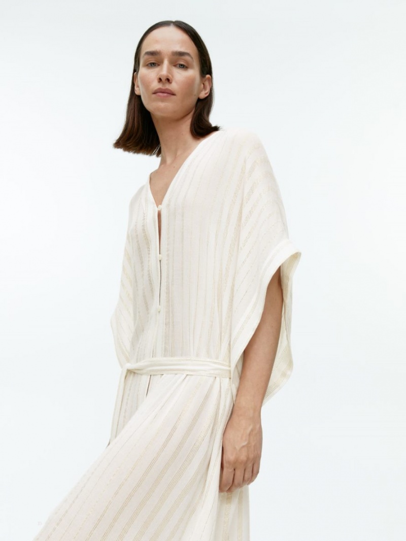 Cardigan Arket Beach Throw-On Dama Albi | Romania-PNUA38679