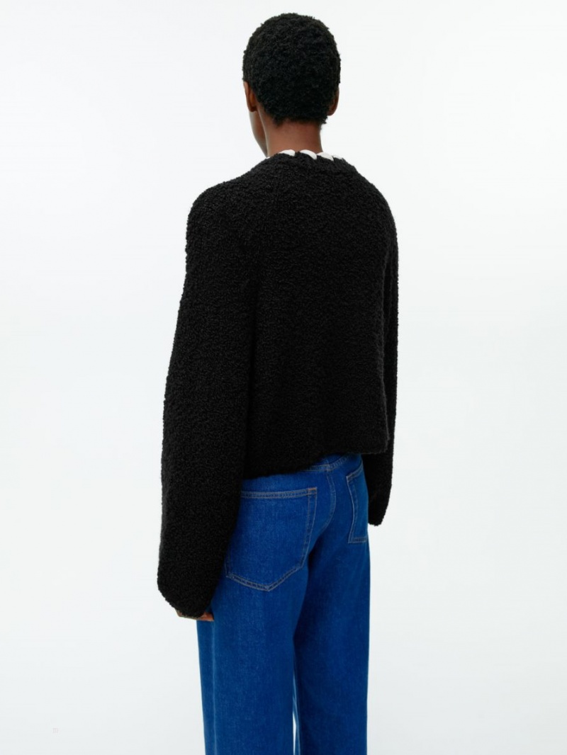 Cardigan Arket Bouclé Dama Negrii | Romania-DVEI91834
