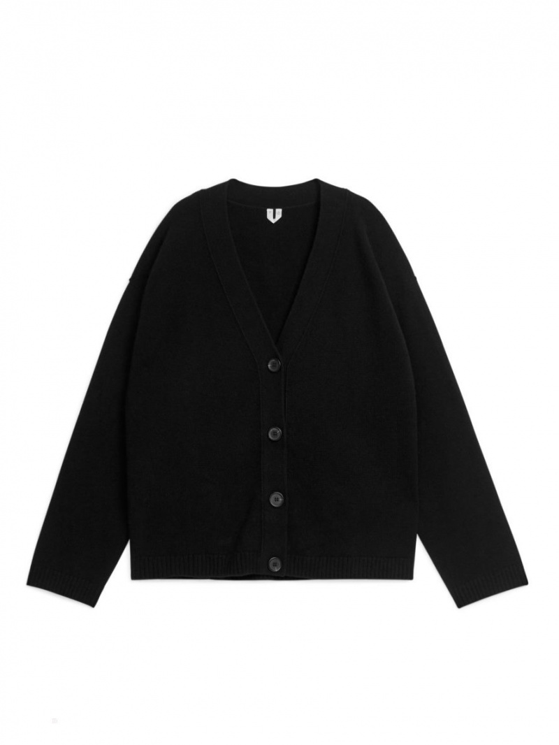 Cardigan Arket Cashmere Dama Negrii | Romania-JKPA72359