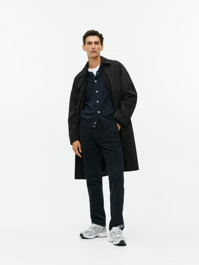Cardigan Arket Lână Barbati Negrii | Romania-VFZO96251