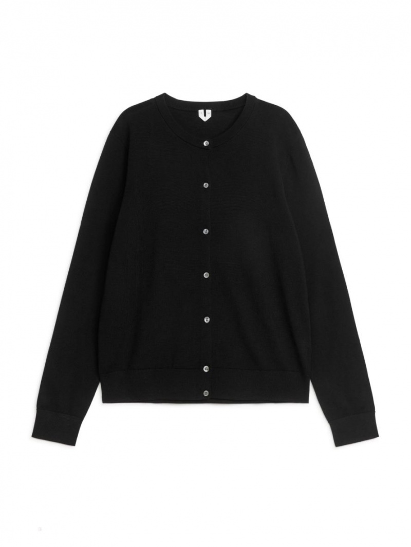 Cardigan Arket Merino Dama Negrii | Romania-VOPG17486