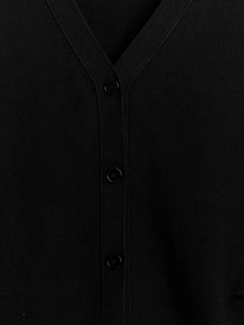 Cardigan Arket Pleat-Detail Dama Negrii | Romania-ZWNL35207