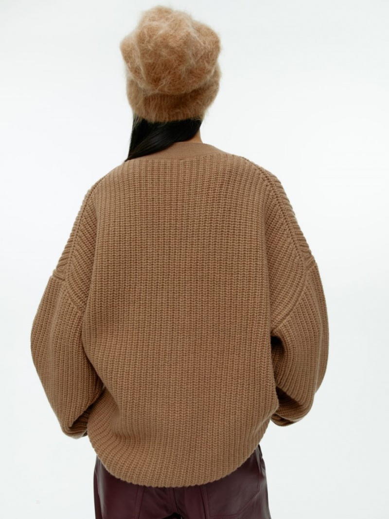 Cardigan Arket Relaxed Lână Dama Maro | Romania-XKNF69082