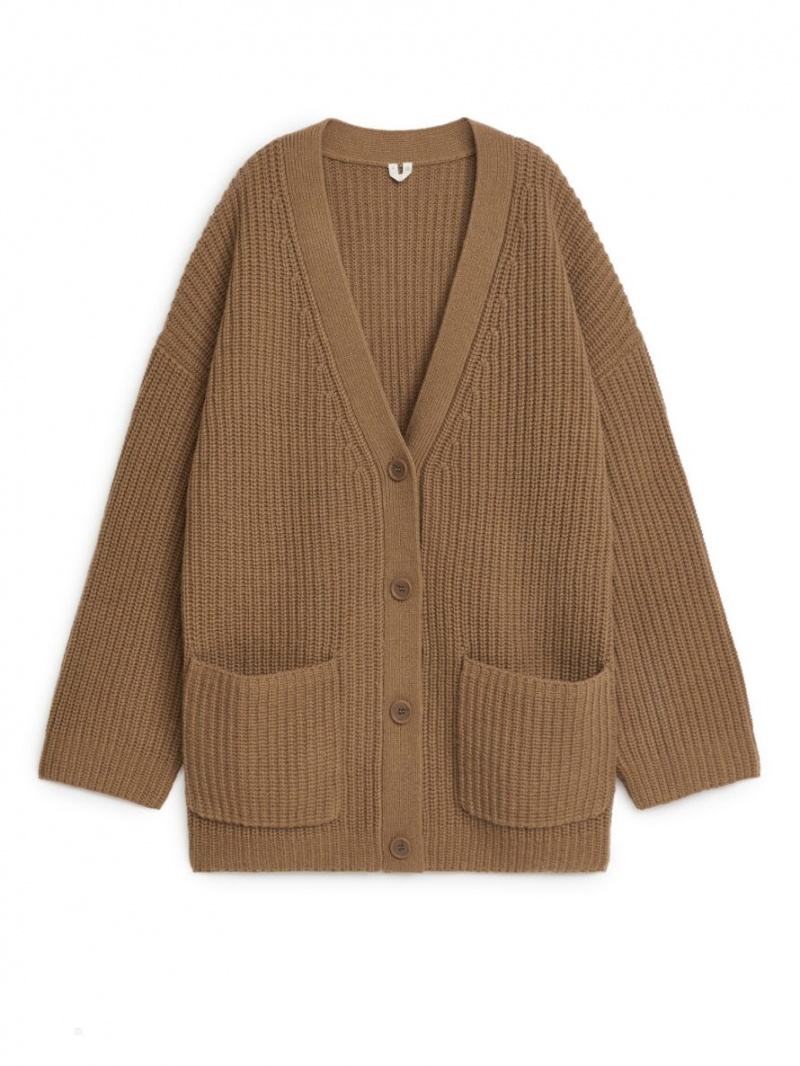 Cardigan Arket Relaxed Lână Dama Maro | Romania-XKNF69082