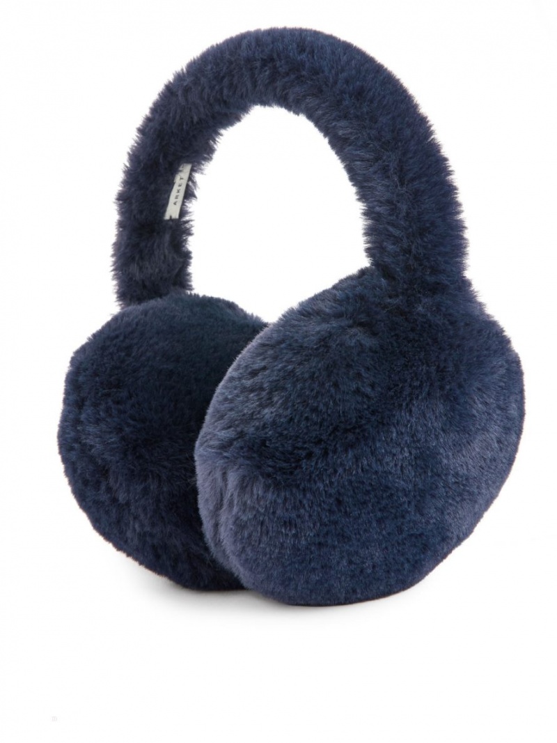 Casti Cu Urechi Arket Faux Fur Fete Albastri Inchis | Romania-SQWB30598