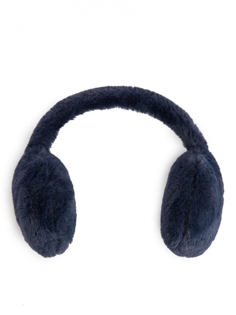 Casti Cu Urechi Arket Faux Fur Fete Albastri Inchis | Romania-SQWB30598