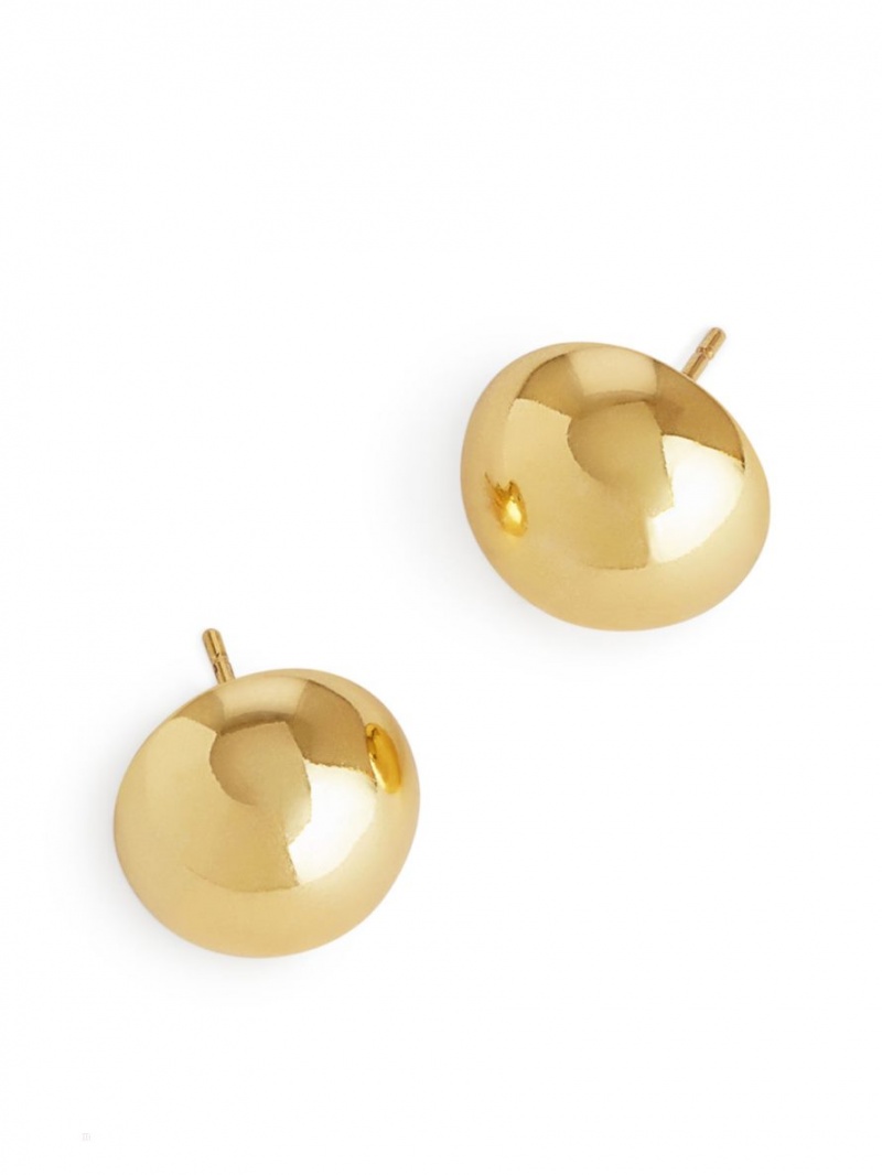 Cercei Arket Gold-Plated Stud Dama Aurii | Romania-LNAE82957