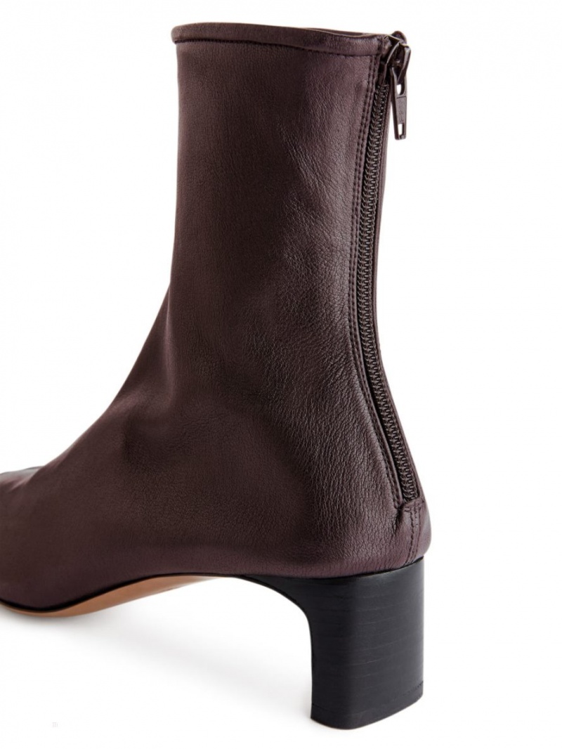 Cizme de Piele Arket Stretch-Piele Sock Dama Visinii | Romania-CYHZ05187