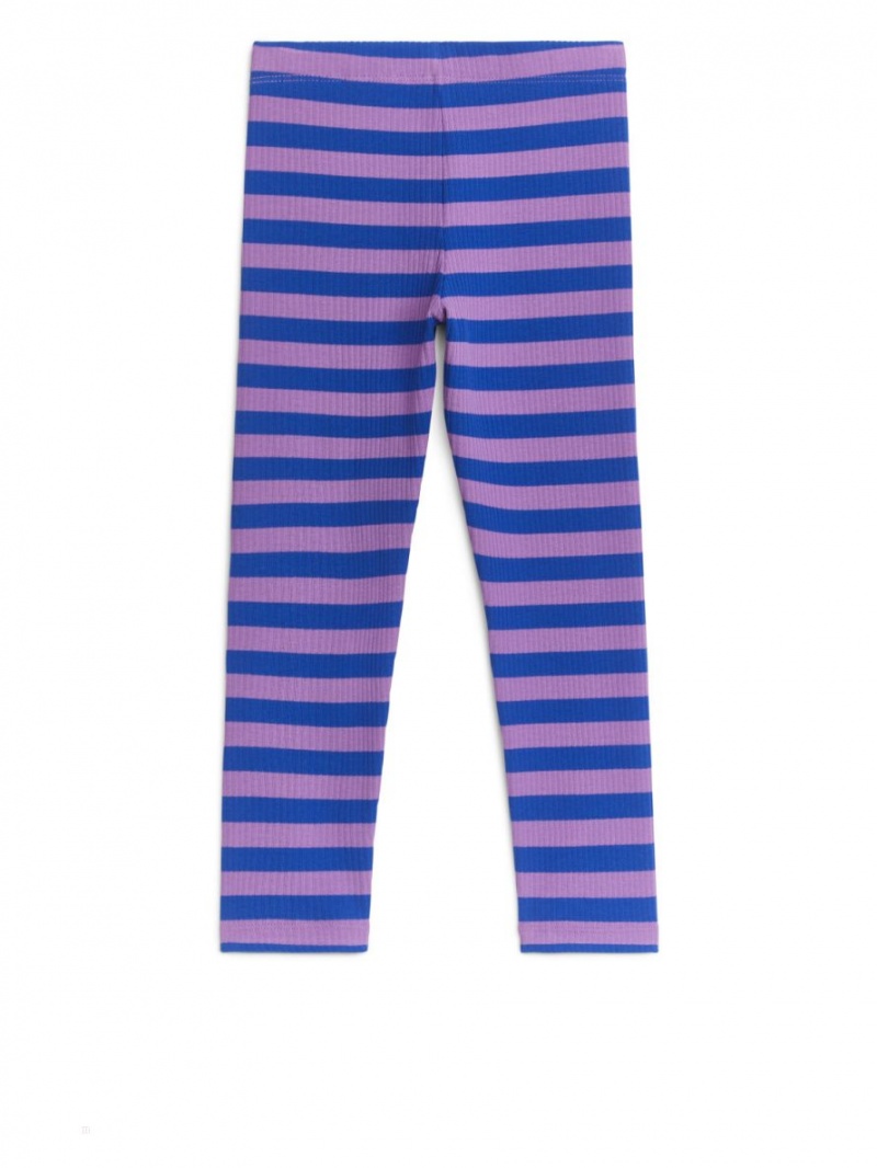 Colanti Arket Cu Nervuri Fete Violet Albastri | Romania-ERJM12846