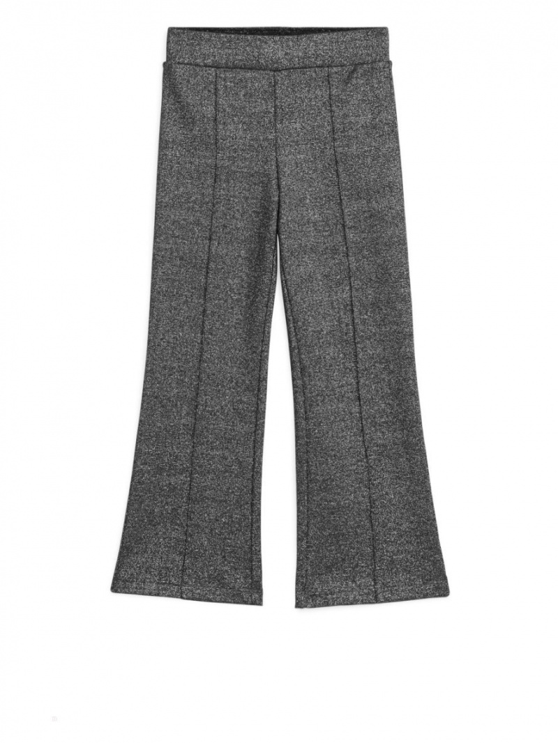 Colanti Arket Kick-flare Metallic Fete Gri Metal | Romania-STIX42508