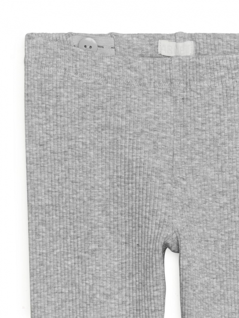 Colanti Arket Rib Jersey Fete Gri | Romania-YXDE14879