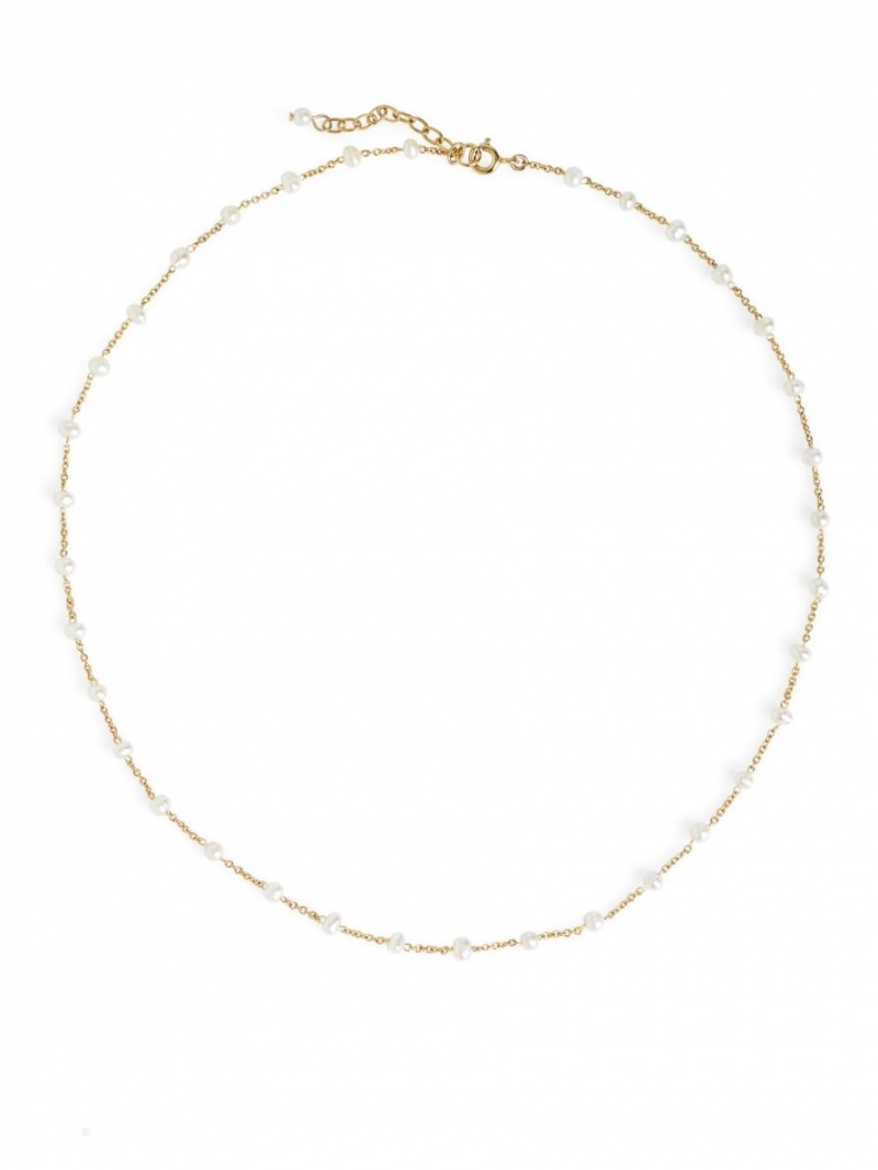 Colier Arket Freshwater Pearl Dama Albi | Romania-VBLI35928