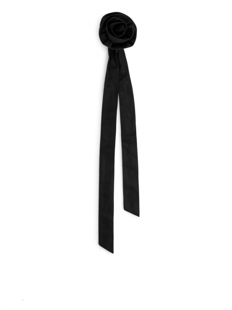 Colier Arket Rose Tie Dama Negrii | Romania-JCAX69034
