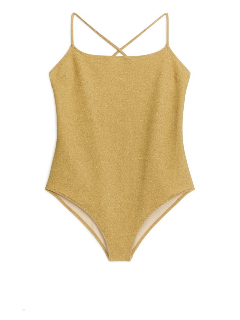 Costum de Baie Arket Glittery Dama Aurii | Romania-DMXS45891