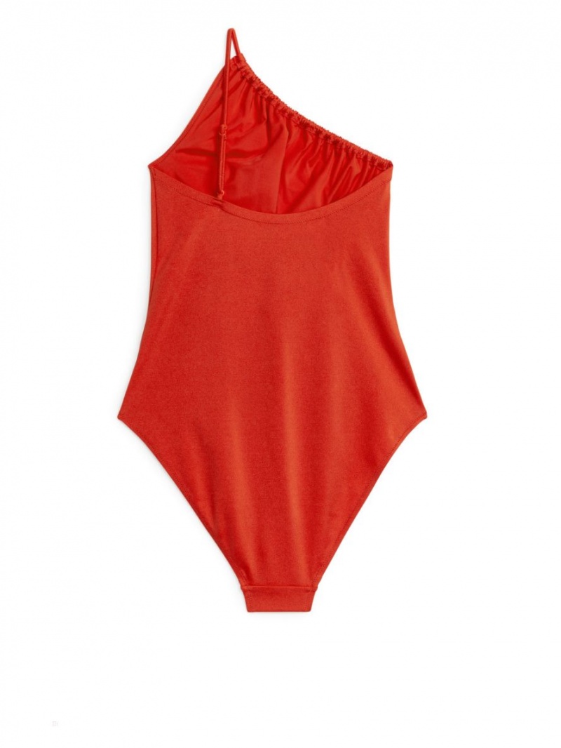 Costum de Baie Arket One-Shoulder Dama Rosii | Romania-KQVL94326
