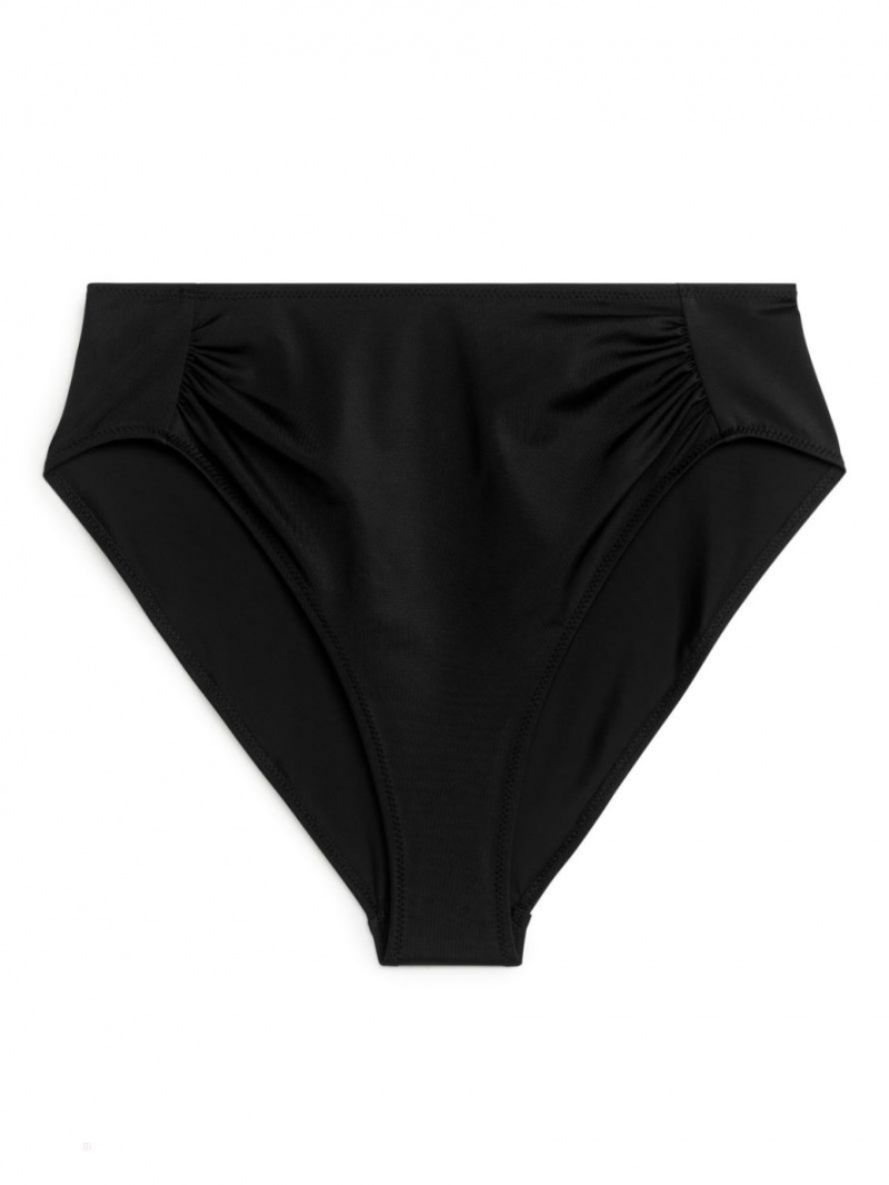 Costume De Baie Arket High Talie Bikini Bottom Dama Negrii | Romania-BKHJ31809